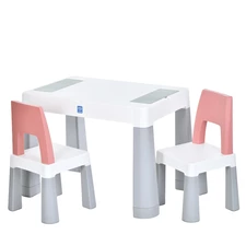 Детский столик M 6321-5 с игровым полем для конструктора